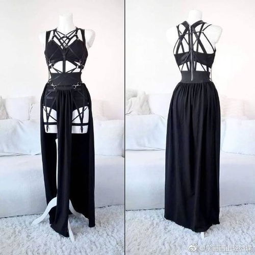 綁帶的藝術(shù) 哥特風(fēng)的捆綁式服飾 裙子繪畫參考